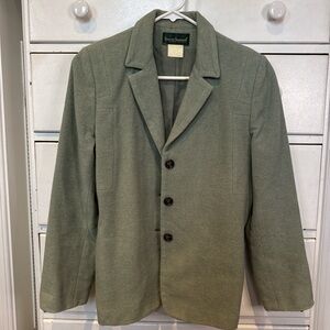 Green Wool Blazer